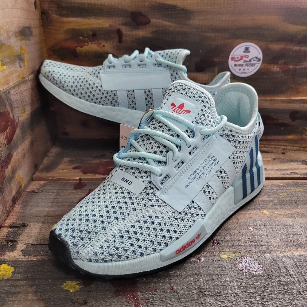 adidas Blue and White Athletic Shoes